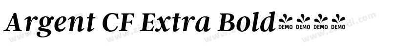 Argent CF Extra Bold字体转换
